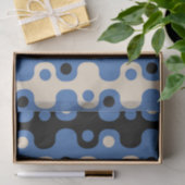 Retro Futuristic Abstract Patroon Tissuepapier (Geschenk)