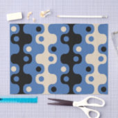 Retro Futuristic Abstract Patroon Tissuepapier (Craft)