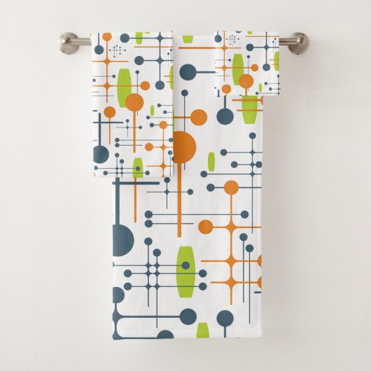 Retro Futuristic Bad Handdoek (Insitu)