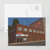 Retro-Futuristic Cosmo Theater, Merrill, WI Briefkaart (Voorkant / Achterkant)