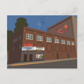 Retro-Futuristic Cosmo Theater, Merrill, WI Briefkaart (Voorkant)
