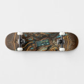 Retro-Futuristic Cybernetic Driftwood Fusion 2026 Persoonlijk Skateboard (Horizontaal)