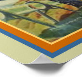 Retro Futuristic Flying Fish Passenger Missile Poster (Hoek)