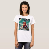 Retro Futuristic Illustration T-shirt (Voorkant volledig)
