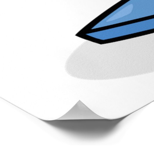 Retro Futuristic Robot Character Waving Poster (Hoek)