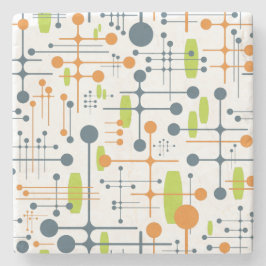 Retro Futuristic Stenen Onderzetter