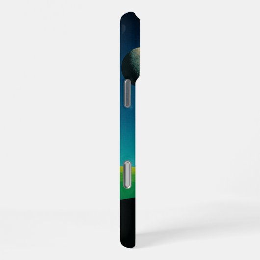 retro futuristic surreal planet iPhone hoesje (Rechterkant)