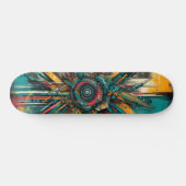 Retro-Futuristic Tech Street Art Skateboard 14 (Horizontaal)