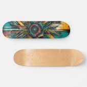 Retro-Futuristic Tech Street Art Skateboard 14 (Horizontaal)