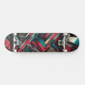 Retro-Futuristic Tech Street Art Skateboard 16 (Horizontaal)