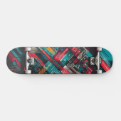 Retro-Futuristic Tech Street Art Skateboard 17 (Horizontaal)
