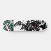 Retro-Futuristic Tech Street Art Skateboard 23 (Horizontaal)