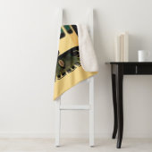 Retro Futuristic Train Sherpa Blanket Deken (In situ)