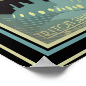 Retro Futuristic Travel Neptune Poster 12 x 16 (Hoek)