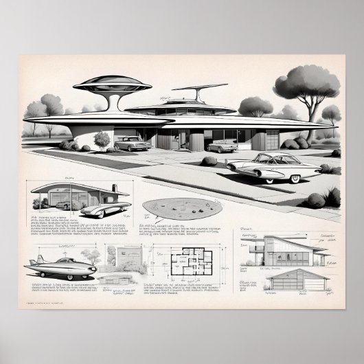 Retro Futuristisch 03023 Poster (Voorkant)