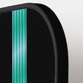 Retro futuristisch gepersonaliseerd pickleball paddle (Links Detail)