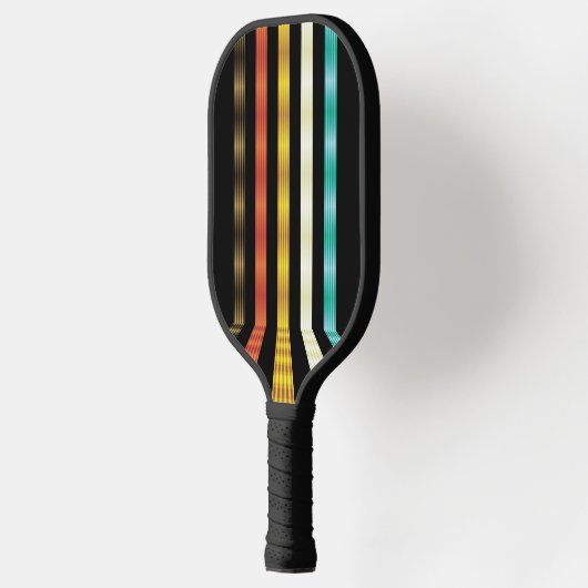Retro futuristisch gepersonaliseerd pickleball paddle (Links)