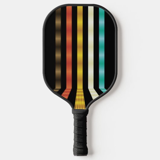 Retro futuristisch gepersonaliseerd pickleball paddle (Voorkant)