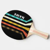 Retro futuristisch gepersonaliseerd tafeltennisbatje (Zijkant)