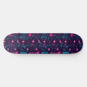 Retro Futuristisch Printplaat  Persoonlijk Skateboard (Horizontaal)