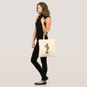 Retro Futuristisch Robot Karakter Waving Tote Bag