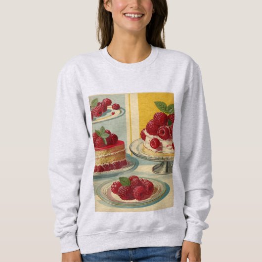 Retro futuristische cake trui  (Voorkant)