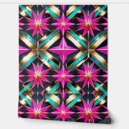 Retro-futuristische Disco Peel & Stick Behang