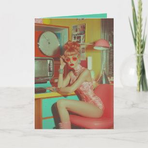 Retro-futuristische glamoureuze esthetiek
