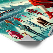 Retro Futuristische Illustratie Poster (Hoek)