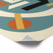 Retro Futuristische Mid-Century Modern Poster (Hoek)