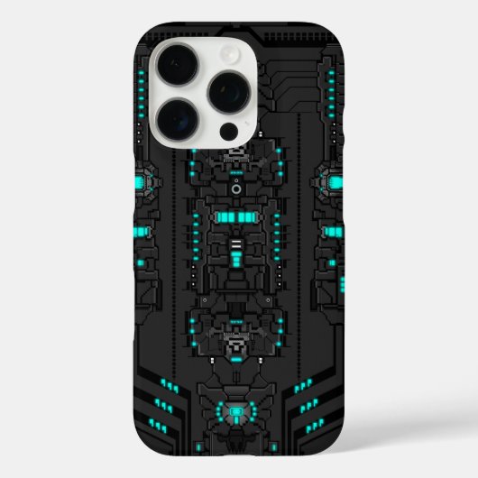 Retro-futuristische PixelArt TechGear Case-Mate iPhone Case (Achterkant)
