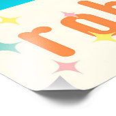 Retro Futuristische Robot ROBIA 12J2 Mixologist Foto Afdruk (Hoek)