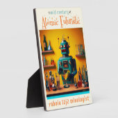 Retro Futuristische Robot ROBIA 12J2 Mixologist Fotoplaat (Zijkant)