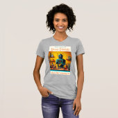 Retro Futuristische Robot ROBIA 12J2 Mixologist T-shirt (Voorkant volledig)