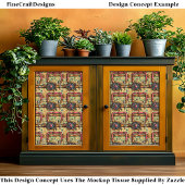 Retro Futuristische Steampunk Pijpen BM5 Decoupage Tissuepapier