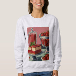 Retro futuristische taart sweatshirt