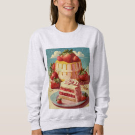 Retro futuristische taart sweatshirt