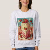 Retro futuristische taart sweatshirt (Voorkant)