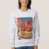Retro futuristische taart sweatshirt (Voorkant)