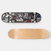 Retro-futuristische Tech Street Art Skateboard 20 (Horizontaal)