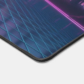Retro-futuristische Vaporwave Desk Mat met Neon Pa (Hoek)
