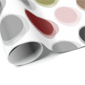 Retro Fuzzy Neutrale Stippen Patroon Verpakkingspa Cadeaupapier (Rol Hoek)