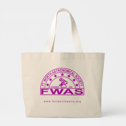 Retro FWAS Logo Jumbo Canvas tas (Achterkant)