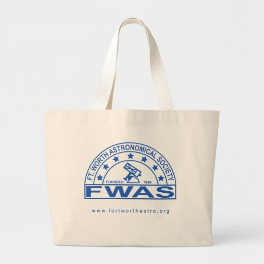 Retro FWAS Logo Jumbo Canvas tas (Voorkant)