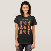 Retro Fysiotherapie Gingerbread Christmas Pt Fu T-shirt (Voorkant volledig)
