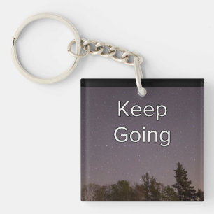 Retro Ga Doorgaan Sleutelhanger
