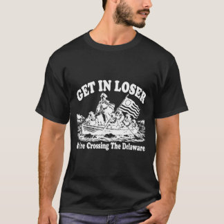 Retro Ga naar Overvaren van de Delaware 4 juli 1 T-shirt