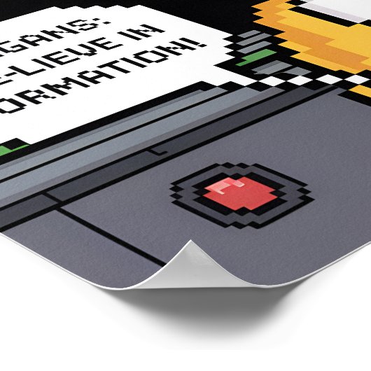 Retro Galaga Galagans Poster (Hoek)