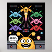 Retro Galaga Galagans Poster (Voorkant)