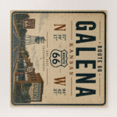 Retro Galena Route 66 Wegreis Legpuzzel (Horizontaal)